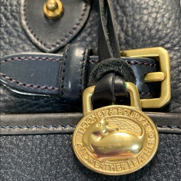 Dooney&Bourke•Vintage•Navy Blue•Leather - Picture 8 of 12